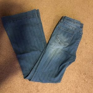 ROCK&ROLL Mid Rise Trousers Flare Jeans